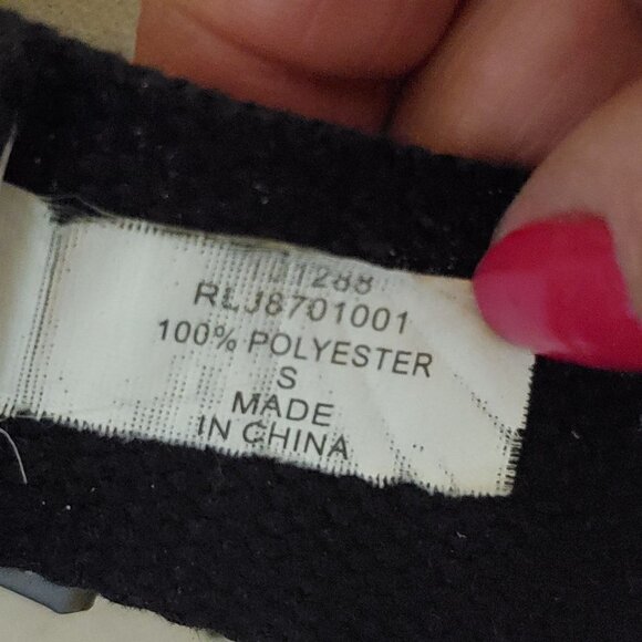 Ralph Lauren Jeans Vintage Black Painted Heart Grommet Belt Size S - Picture 4 of 4